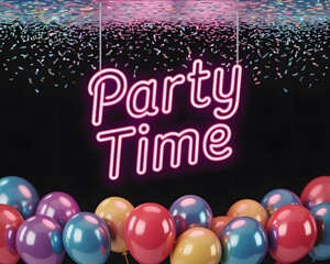 Celebrate in Style with Festive Balloons and Sparkling Confetti Creating an Unforgettable Party Atmosphere for Any Occasion