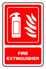 Fire Extinguisher Symbol Sign ,Vector Illustration, Isolate On White Background Label .EPS10