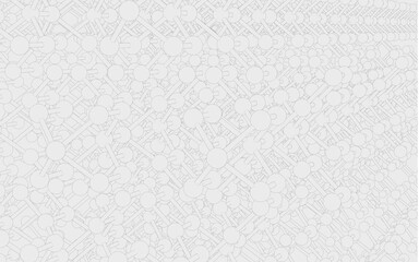 Abstract network of interconnected nodes radiating from center, resembling neural or data structure. White geometric lines on black background emphasize symmetry, complexity, and digital logic.