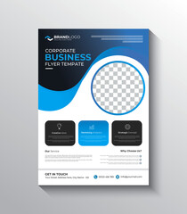 Professional corporate business flyer for company marketing and promotion