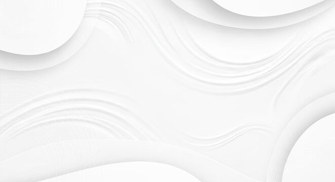 White and gray abstract background with smooth, flowing lines.
