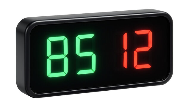 LED indicator display for parking guidance with numeric counters.