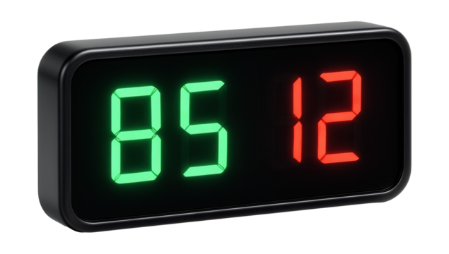 LED indicator display for parking guidance with numeric counters.