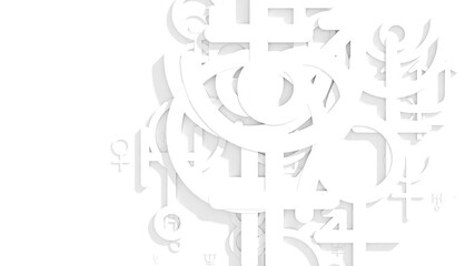 Zodiac and astrology symbols of solar system planets. - Powered by Adobe