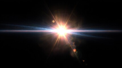 A vibrant burst of light radiates from the center, creating a striking contrast against the dark background, evoking a sense of energy and transformation.