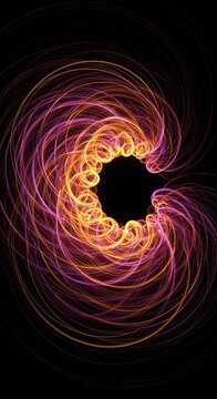 A mesmerizing abstract display of vibrant, swirling energy, symbolizing the hidden structure of quantum wave functions and fundamental reality ,concept ,modern ,complexity