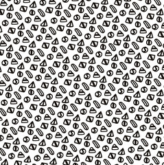 Small figures with lines inside that cross out the overall shape.