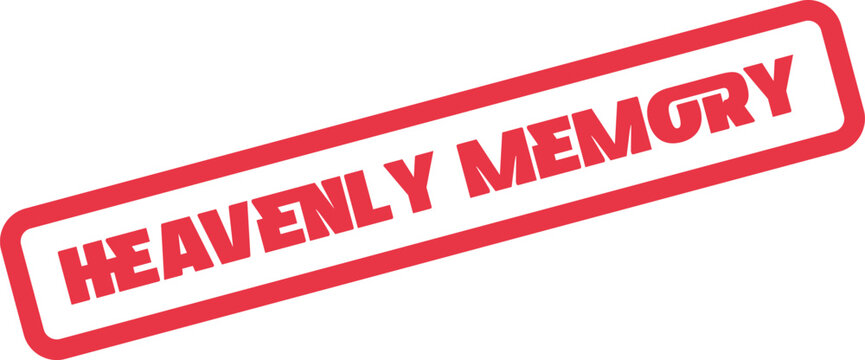 Heavenly Memory Grunge Red Seal Message for Cherished Recollections and Past Experiences