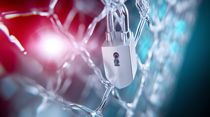 A close-up of a secure padlock symbolizing safety and protection, conveying the importance of cybersecurity in the digital age.