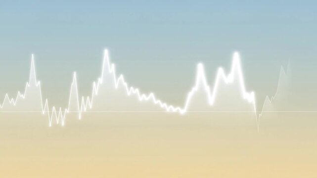Dynamic market chart lines flow on soft gradient background for financial analysis