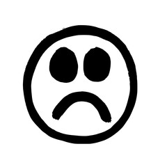 Sad face icon