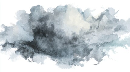 A textured abstract representation of clouds, blending shades of grey, white, and blue, evoking a sense of calm and tranquility.