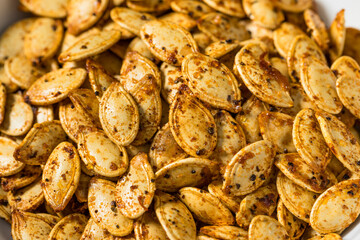 Roasted Homemade Spicy Pumpkin Seeds