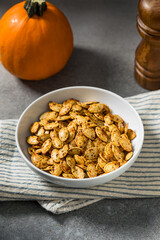 Roasted Homemade Spicy Pumpkin Seeds