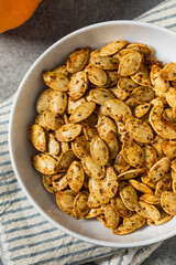 Roasted Homemade Spicy Pumpkin Seeds
