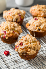 Autumn Homemade Cranberry Orange Muffins