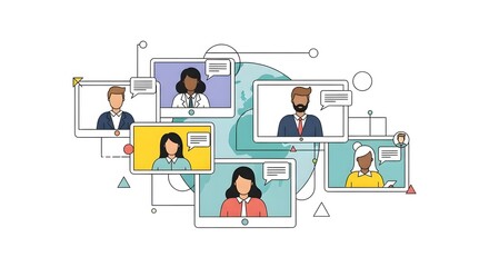 Video Conference Communication A Modern Digital Network of Global Connectivity and Collaboration