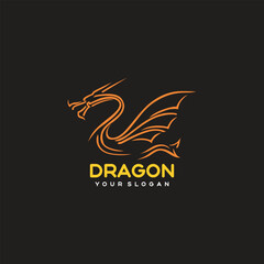 vector logo dragon