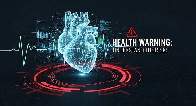 Health Warning - Understand the Risks - Heart Health Illustration.