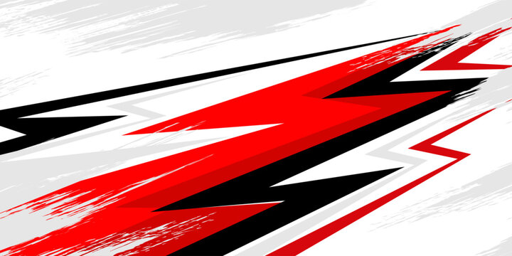 racing stripes red flash decals car
