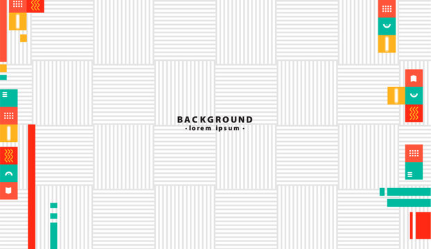 Suitable for website banners, social media posts, and digital designs. Colorful background with geometric shapes ideal for vibrant projects.