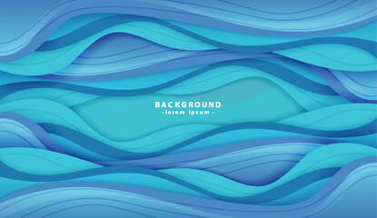 Layered abstract design with curving blue tones suitable for website backgrounds, social media graphics, and brochure covers.
