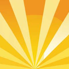 Yellow and Orange Sunburst Background with Fading Rays Keywords: sunburst, rays, background
