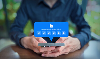 Smartphone OTA Code Entry for Secure Sign-In