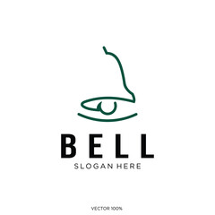 Minimalist Bell Eye Logo Design