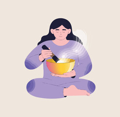 Sonic Healing Energy  Sound Therapy with Singing Bowl and Radiant Waves