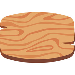 Natural Wooden Plaque With Wood Grain Texture And Rounded Edges Isolated On Transparent Background Rustic Signpost Design Element