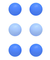 Drag Handle six Blue Spheres