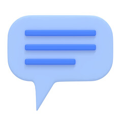 3D Speech Bubble Icon Design