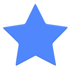 Blue 3D Star icon