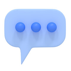 3D Speech Bubble Illustration