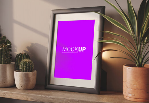 Minimalist Photo Frame Poster Mockup