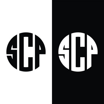 Letter SCP Initial Logo Design Template Vector Illustration Stock Vector.