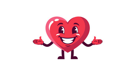 Spread the love with this adorable heart character giving thumbs up, perfect for Valentine's Day greetings, positive messages, and showing appreciation