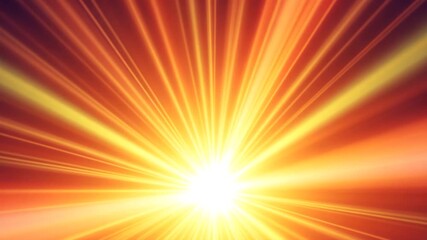 Vibrant and dynamic burst of light with striking orange and yellow color tones