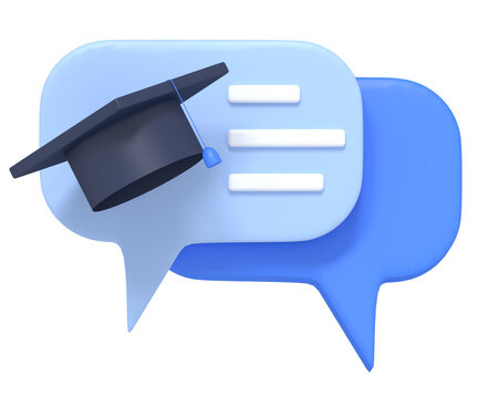 Graduation Chat 3D Render