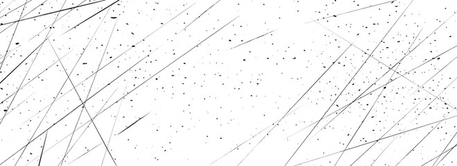 Scratched overlay texture. Old grainy photo filter background with particles, cracks and traces. Dusty damaged scratch film backdrop. Weathered rough distressed wallpaper. Vector grunge gritty surface