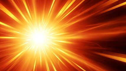 Abstract energy burst of orange and yellow light with dynamic motion - Powered by Adobe
