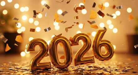 Gold Confetti Celebration 2026