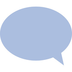Light Blue Speech Bubble Icon Isolated on White Background Represents Communication Conversation Dialogue Ideas and Messaging Simple Vector Graphic