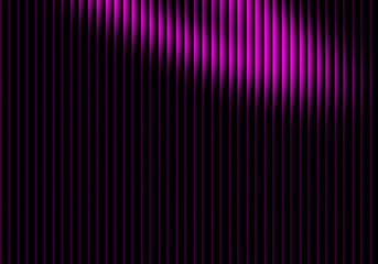 Vertical lines of purple light against a dark background creating an abstract pattern design
