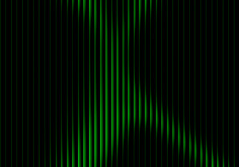 Obraz premium A dark background with vertical lines of varying green intensities creating an abstract pattern
