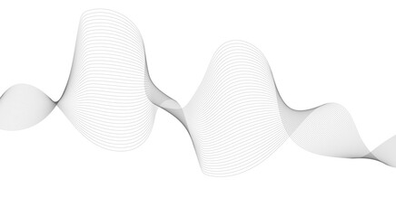 Abstract wave element for design. Digital frequency track equalizer, Wave with lines created using blend tool. 
