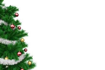 christmas tree and decorations ornaments