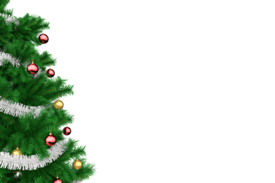 christmas tree and decorations ornaments