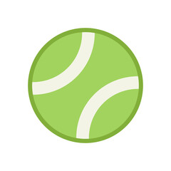 Tennis ball vector isolated.